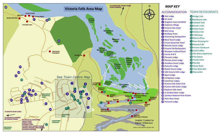 Map Victoria Falls