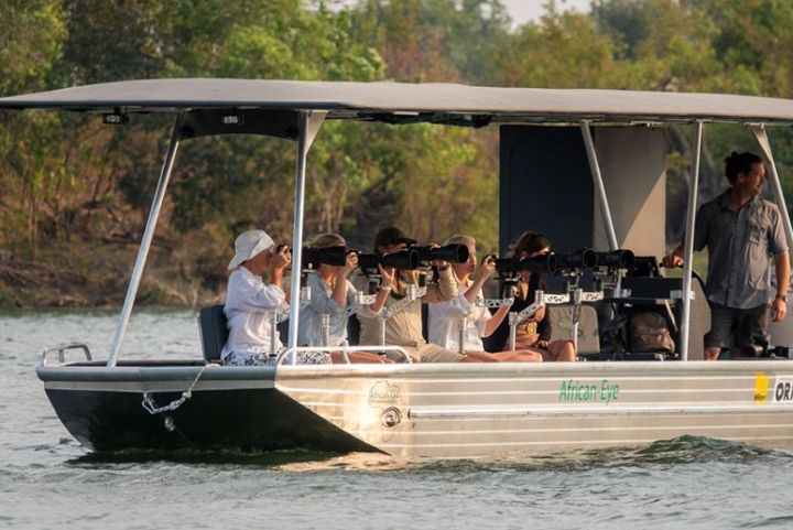Victoria Falls guided photographic cruise on the Zambezi River