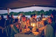 Dinner cruise on the river in Victoria Falls