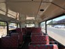 The lower deck of the tour bus