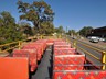 The top deck of the bus