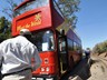 The Bus picking up passengers on the bridge