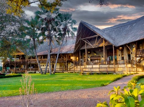 David Livingstone Safari lodge and Spa, front of property, Livingstone, Zambia